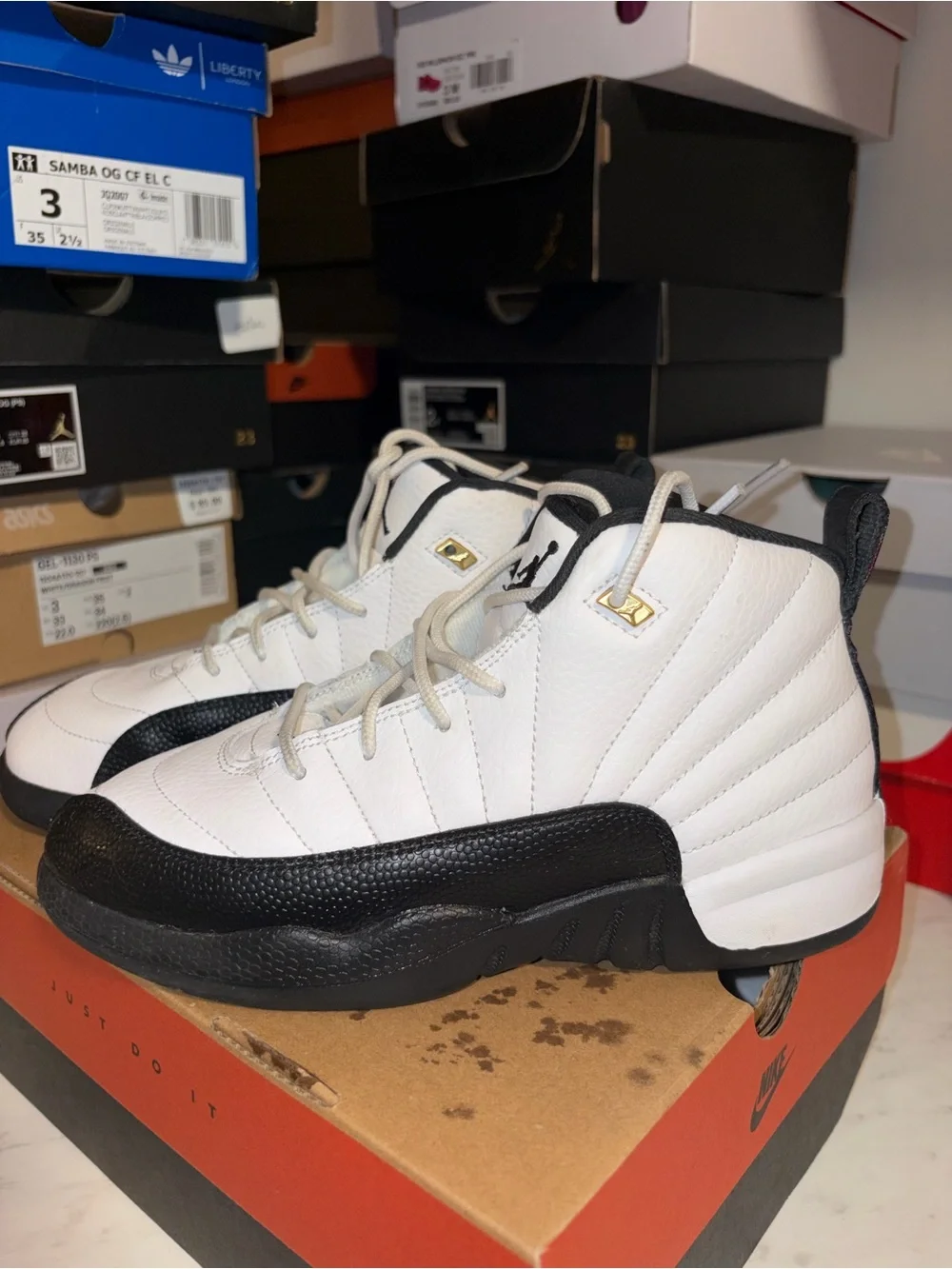 Jordan Kids' White and Black High-Top Sneakers